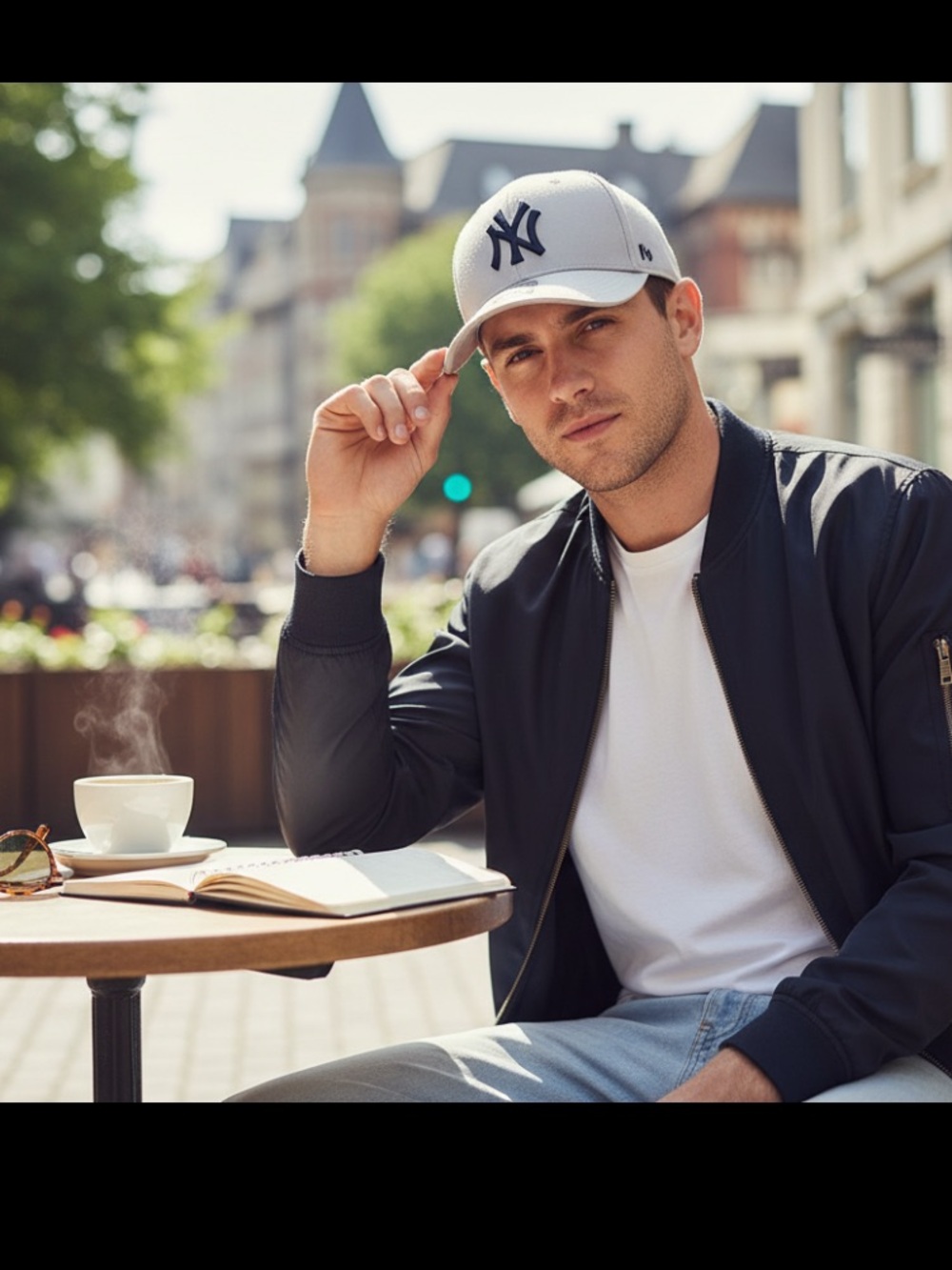 47 Brand New York Yankees Light Grey Baseball Cap OSFA Adjustable Clean Up - Picture 8 of 8